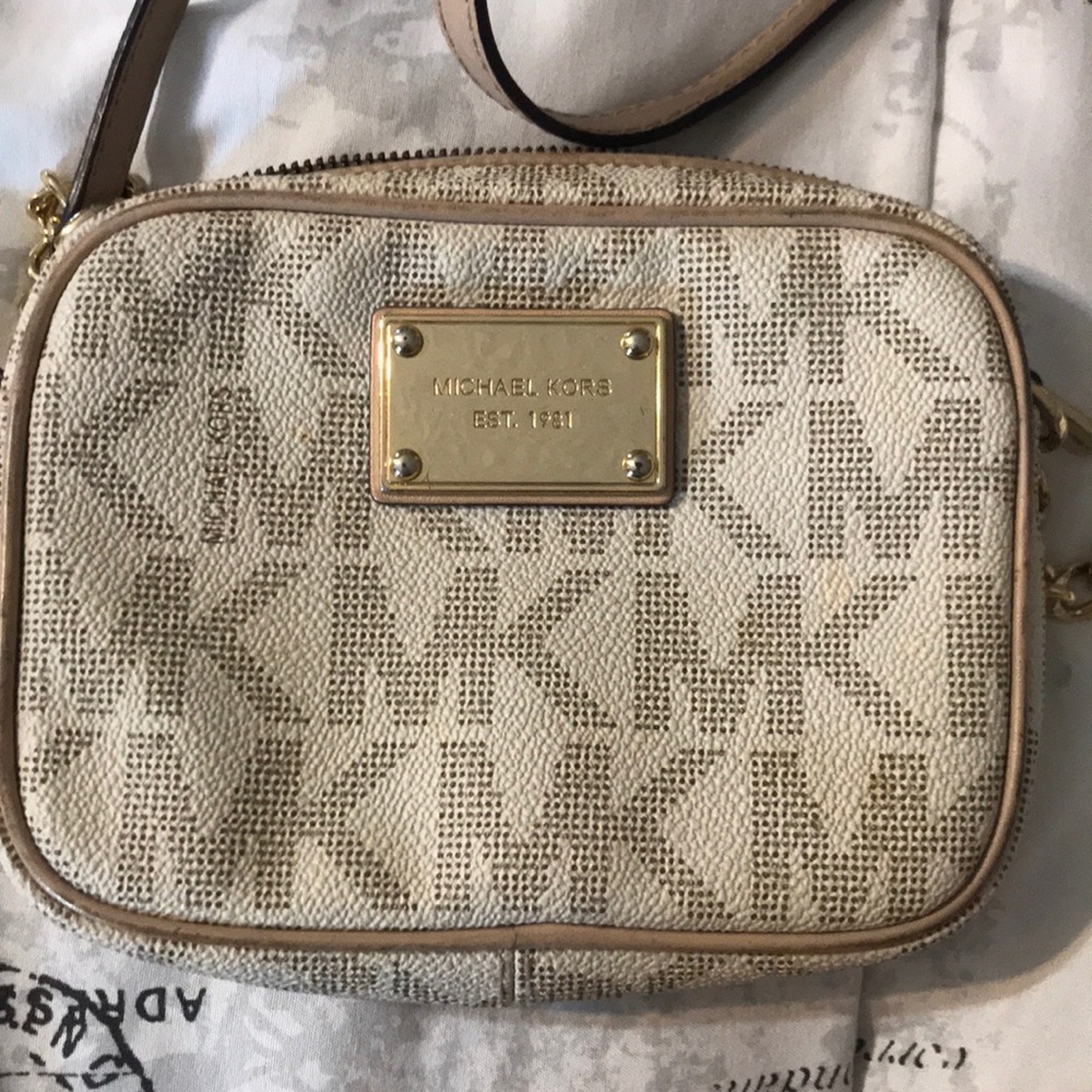 White Michael By Michael Kors Cross Body
